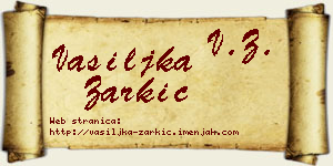 Vasiljka Žarkić vizit kartica